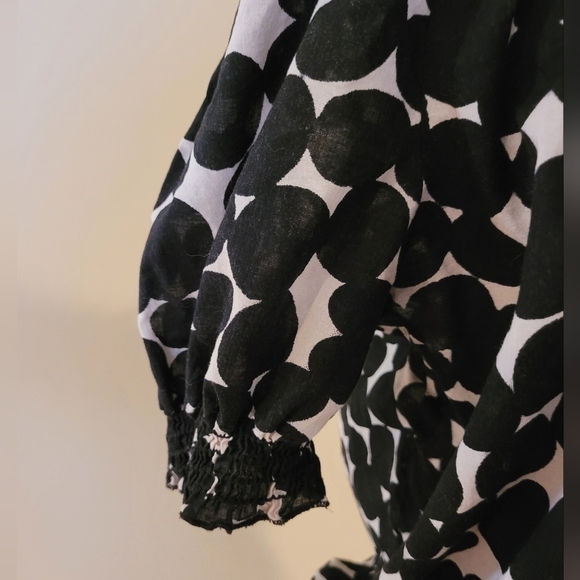 AHUVA COLLECTION Off The Shoulder Short Sleeve Blouse, Size Large - Picture 5 of 10